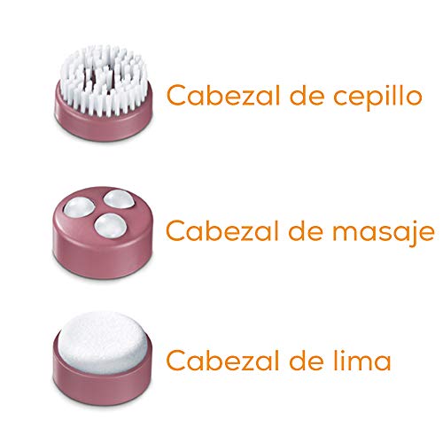 Beurer FB 35 Hidromasaje para Pies, 140 W, 3 funciones de masaje vibratorio, masaje con burbujas, calentamiento de agua, 16 imanes, aromaterapia, 41 x 38 x 17 cm, rojo y blanco