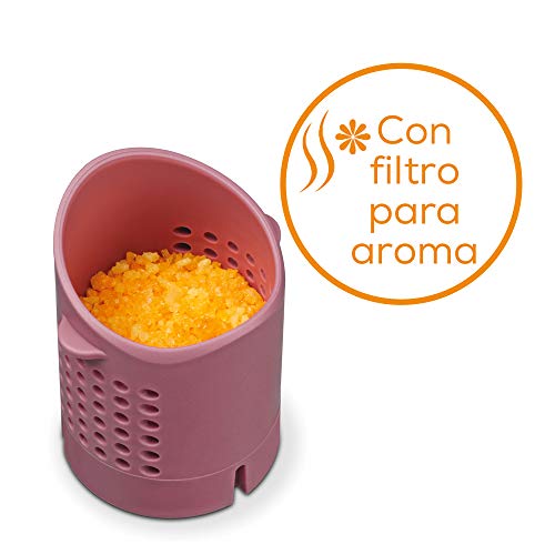 Beurer FB 35 Hidromasaje para Pies, 140 W, 3 funciones de masaje vibratorio, masaje con burbujas, calentamiento de agua, 16 imanes, aromaterapia, 41 x 38 x 17 cm, rojo y blanco