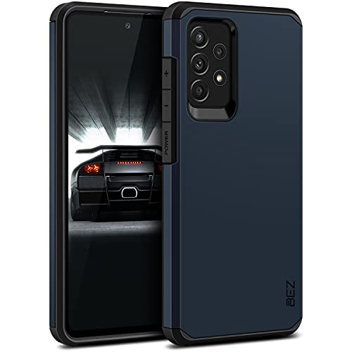 BEZ Funda Samsung A52, Funda Samsung A52S 5G, Carcasa Protectora para Samsung Galaxy A52 5G Antideslizante Híbrida Gota Protección, Cover Anti-Arañazos con Absorción de Choque Resistente, Azul Marino