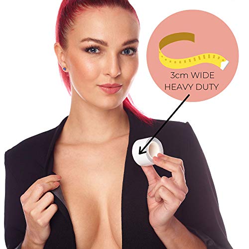 Bilbette Fashion Tape Cinta para el cuerpo resistente Cinta de lencería de doble cara Cintas de ropa para el vestido Cinta de sujetador secreto, 3cm 5 metros