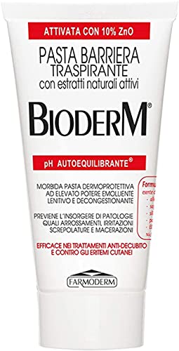 Bioderm Pasta Barriera - Pasta al agua - Crema Pañal con Óxido de Zinc -Ideal para Calmar, Prevenir y Tratar las Rozaduras, Irritaciones y Dermatitis del pañal - Apta para Bebes y Adultos - 30 ml