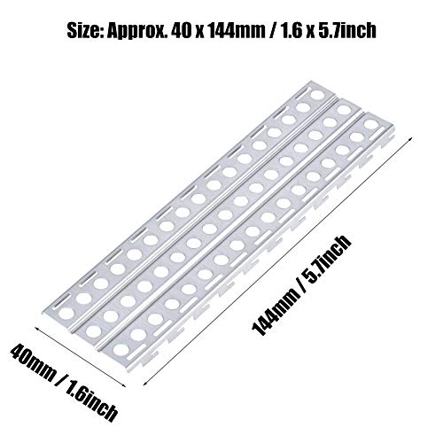 bizofft Escalera de RC, Metal 2 Piezas Escalera de sobre orugas RC Duradera, para orugas de Coches RC 1/8 TRX4 1/10 Tractores de orugas RC SCX10