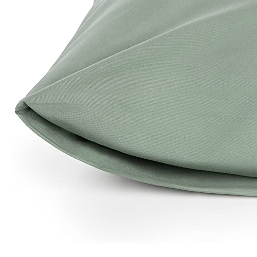 Blumtal Juego de 2 Fundas de Almohada - Funda de Almohada 135x45, Hecha de Suave Tela de Microfibra cepillada, Verde Verano, 45x135 cm