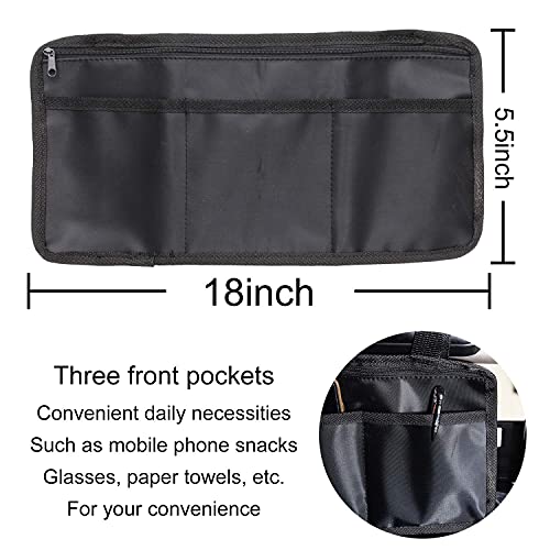 Bolsa De Almacenamiento para Silla De Ruedas, Bolsa De Transporte para Accesorios De Silla De Ruedas, Silla de Movilidad Lateral, Ayuda para Personas Mayores, reposabrazos para Colgar (black)