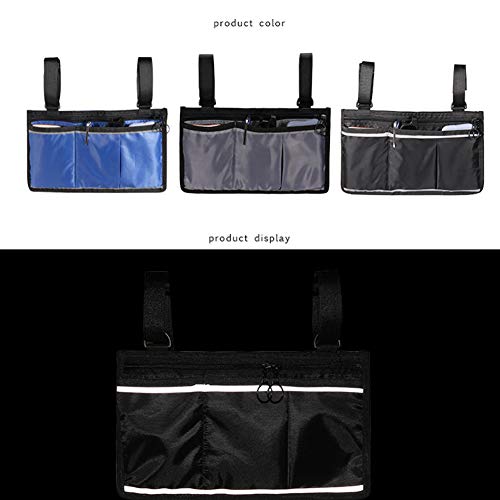 Bolsa De Almacenamiento para Silla De Ruedas, Bolsa De Transporte para Accesorios De Silla De Ruedas, Silla de Movilidad Lateral, Ayuda para Personas Mayores, reposabrazos para