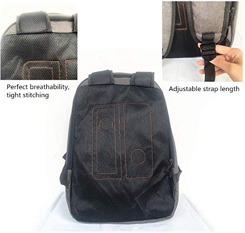 Bolsa de almacenamiento PS5 Mochila portátil para computadora portátil, Estuche de transporte PS5, Bolsa de hombro gris Bolsa de viaje protectora a prueba de golpes para accesorios de juegos PS5