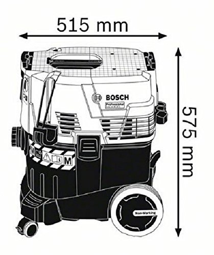 Bosch Professional GAS 35 M AFC - Aspirador seco/ húmedo (1380 Watt, 254 mbar, depósito 35 l, clase polvo L, manguera antiestática 5m), en caja