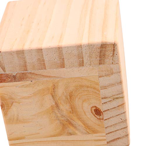 BQLZR 7.5x7.5x7.3cm Semi-cerrado Mesa de madera en forma de L Escritorio de la cama Riser Lift Lifter Almacenamiento de muebles para 6x6cm Pies hasta 5CM Levante