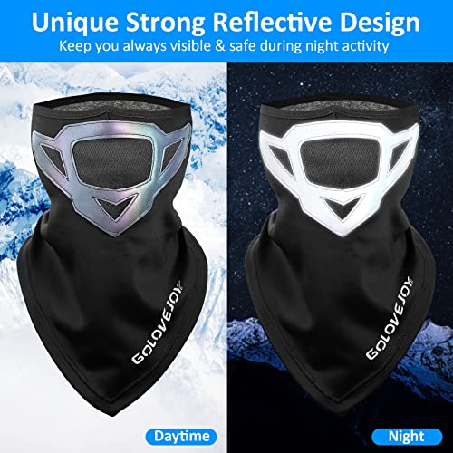 Braga Cuello Hombre Invierno, Impermeable Bragas Moto Braga Termica Mujer Cuello Calentador de Cuello Elástica Polainas Polar Mascarilla Cuello para Deporte Esquí Ciclismo Correr Senderismo Caza