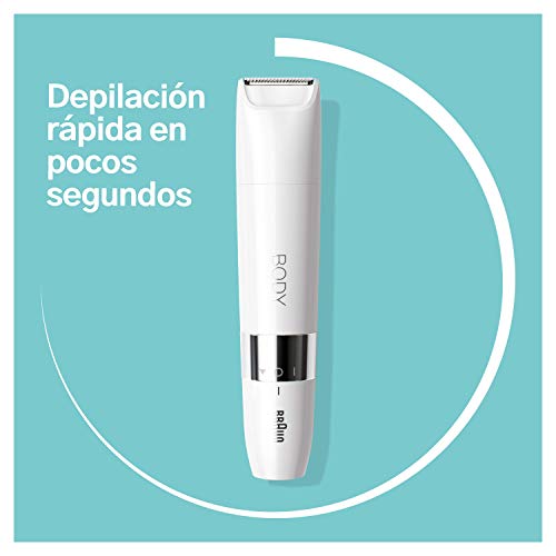 Braun Body Mini Afeitadora Corporal Unix, Depiladora Corporal para Mujer y Hombre con Peine de Recorte, Depilación de Precisión para Ingles, Axilas, Pecho, Uso en Seco y en Mojado, BS1000, Blanco