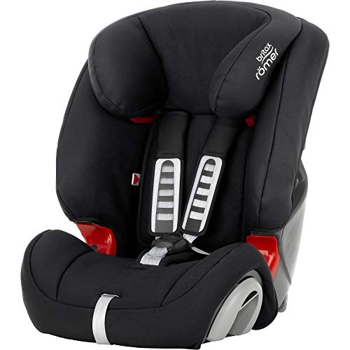 BRITAX RÖMER Silla Coche EVOLVA 1-2-3 Evolutiva y Cómoda Niño de 9 a 36 kg Grupo 1/2/3 de 9 Meses a 12 Años, Cosmos Black