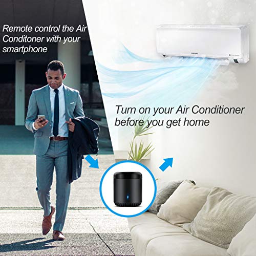 Broadlink Smart Home Hub, RM Mini3 Smart Wi-Fi IR Mando a Distancia Universal, uno para Todos los Controladores de Infrarrojos, Color Negro