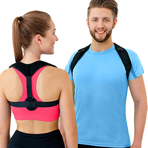 BROTOU Corrector de Postura, Ajustable Posture Corrector Derecha Soporte Hombro Dolores Dos clavícula Hombro Apoyo en la Espalda y de los Hombros para Mujeres Hombres