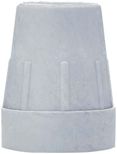 Bulk Hardware bh05710 Heavy Duty de goma andador Muleta Virola puntas, 25 mm (1 pulgada), color gris, Pack de 5