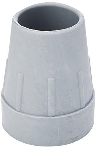 Bulk Hardware bh05710 Heavy Duty de goma andador Muleta Virola puntas, 25 mm (1 pulgada), color gris, Pack de 5