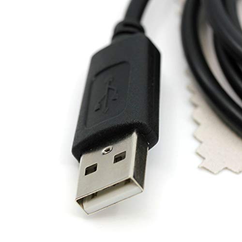 Cable de datos USB compatible con JVC GZ-MG27, GZ-MG30, GZ-MG31, GZ-MG335H, GZ-MG335W, GZ-MG35US, GZ-MG36, GZ-MG37, GZ-MG40 videocámara, mini USB, 1 m, con paño de limpieza de pantalla Mungoo