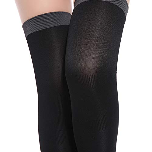 Calcetines de compresión para mujer, de TOPCL, para dormir durante la noche y muslo, con puntera abierta, calcetines de yoga para niñas y mujeres