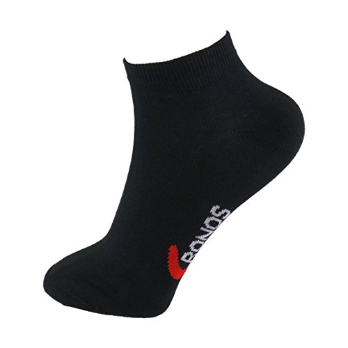 Calcetines DEPORTE (3 pares) SIN COSTURAS tobilleros para hombre o mujer. Mantiene el pie seco. Ideal para tenis, pádel. Puño antipresión. 80% - algodón. (Negro, eu: 39-42 // uk: 6-8.5)