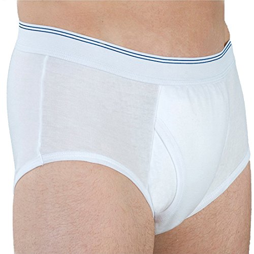 Calzoncillo de incontinencia para adultos Carer, pantalones cortos lavables para adultos, construido en una almohadilla absorbente (1 PCS, XXX-Large)