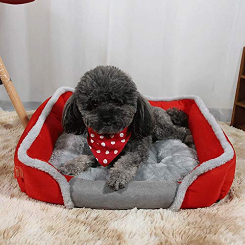 Cama Para Mascotas Camas Para Perros Caseta Para Perros Estera Para Dormir Para Perros Cojín Dormir Perrera Cama Cálida Suave Y Cómoda Para Mascotas Perros Medianos Gatos Mascotas Pequeñas,Brown-S