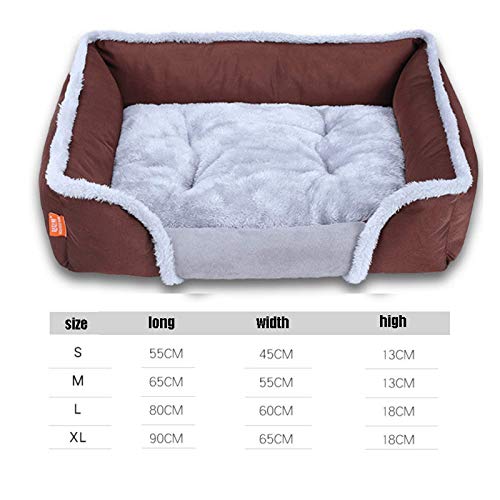 Cama Para Mascotas Camas Para Perros Caseta Para Perros Estera Para Dormir Para Perros Cojín Dormir Perrera Cama Cálida Suave Y Cómoda Para Mascotas Perros Medianos Gatos Mascotas Pequeñas,Brown-S