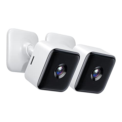 Cámara Vigilancia WiFi Interior, 1080P FHD Cámaras de Vigilancia, Visión Nocturna, Audio Bidireccional, Detección de Movimiento, Funciona con Alexa/Google Home, óptima para Bebé/Mascota/Anciano, 2PCS