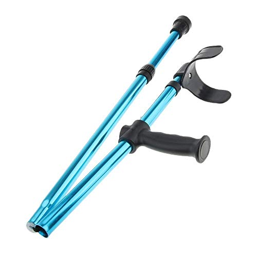 Caminantes para personas mayores Muletas de caña, muletas de aleación de aluminio Arizas Aracturas Fracturas Discapacitados Ayudas for caminar, Durables, Blue Basking Sticks Rollator Walker, ayuda de