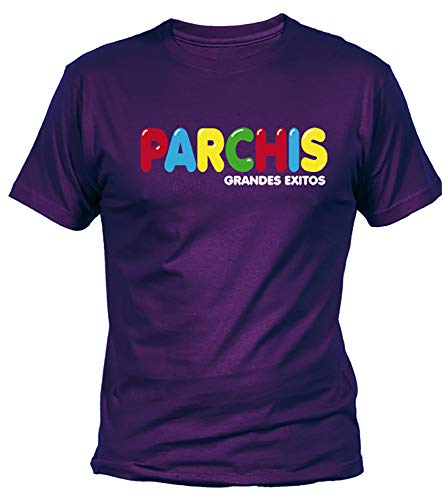 Camiseta Parchís Adulto/niño ochenteras 80´s Retro… (XXL, Morado)