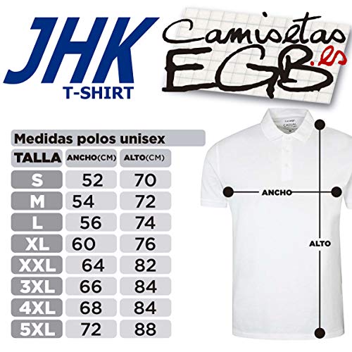 Camisetas EGB Polo Parchis ochenteras 80´s Retro (XXL, Rojo)