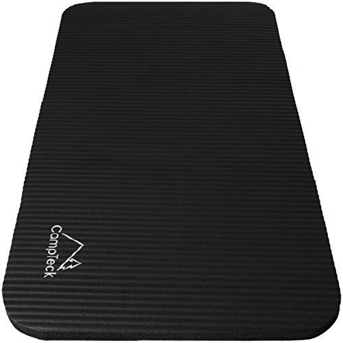 CampTeck U6962 Mini (60 x 30cm) Yoga Knee Pad Colchoneta Yoga para Rodilla Antideslizante Espuma Suave Almohadilla Yoga para Fitness, Gimnasia, Pilates, etc. - Negro