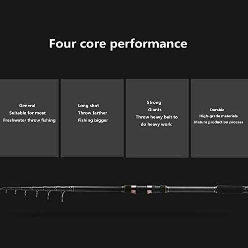 Caña De Pescar Portátil Plegable De Fibra De Alto Carbono, Grúa De Techo Ultra Larga Especial / 3 Kg/Universal/Duradera,5.4m