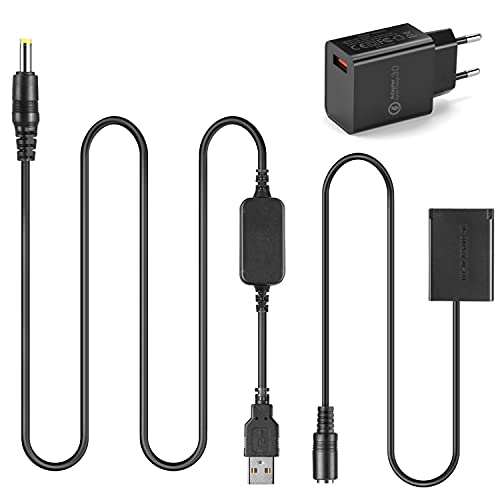 Cargador de Banco de energía móvil Cable USB 5V + Acoplador DR-110 Batería simulada NB-13L NB13L para Canon G7X Mark II G1X G7X MII G5X G9X SX720