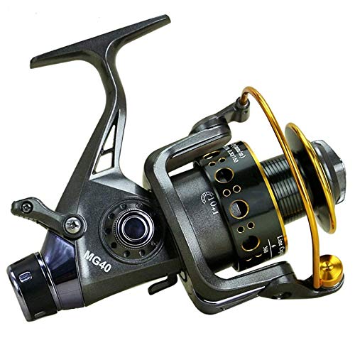 Carrete de Pesca de Doble Freno Alimentador de Pesca Spinning Reel Spinning Tipo de Rueda Rueda de Pesca Rueda de Pesca Tipo Rueda Giratoria Giratorio Alimentador de Pesca,MG40