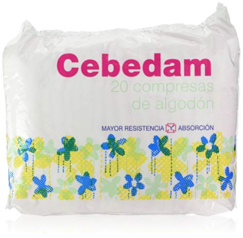 Cebedam Compresa Algodón 100% - 20 unidades