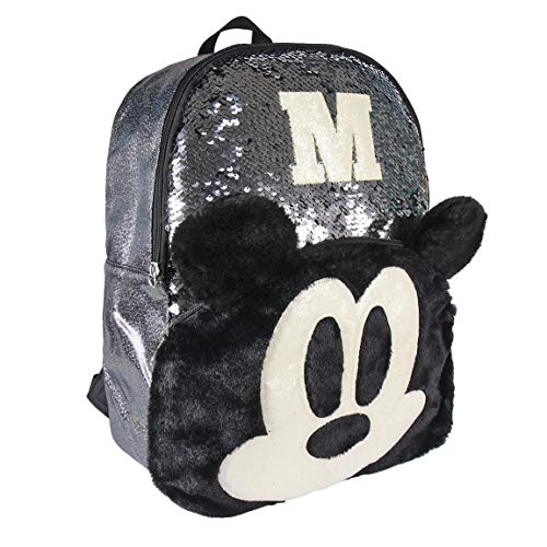 CERDÁ LIFE'S LITTLE MOMENTS - Mickey Mouse | Mochila de Lentejuelas para Niñas o Niños de Tipo Casual para ir al Cole o a Cualquier Otra Parte - Dimensiones 31 X 40 X 12 cm