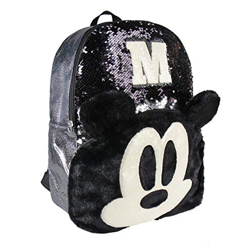 CERDÁ LIFE'S LITTLE MOMENTS - Mickey Mouse | Mochila de Lentejuelas para Niñas o Niños de Tipo Casual para ir al Cole o a Cualquier Otra Parte - Dimensiones 31 X 40 X 12 cm