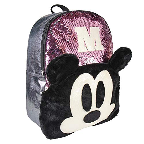 CERDÁ LIFE'S LITTLE MOMENTS - Mickey Mouse | Mochila de Lentejuelas para Niñas o Niños de Tipo Casual para ir al Cole o a Cualquier Otra Parte - Dimensiones 31 X 40 X 12 cm