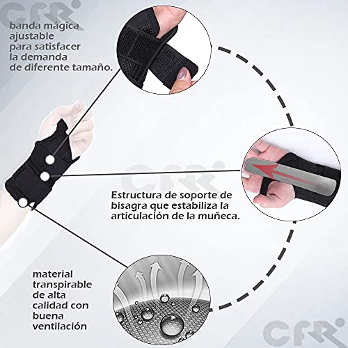 CFR Muñequera, Soporte, Estabilizador, para Problemas del Túnel Carpiano, Lesión por Esfuerzo Repetitivo