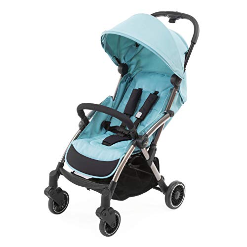 Chicco Silla Paseo Bebé Cheerio, Cochecito 0 Meses a 15 kg Ligero, Compacto, Plegable, Reclinable con Posición para Dormir, Cierre Automático en 1 Movimiento, Capota para Lluvia, Color Azul