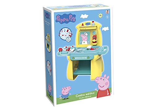 Chicos Peppa Pig. Centro Médico de Juguete. Juego de Imitación para Niños. Incluye 11 Accesorios. +18 Meses (FJNinco 84503)