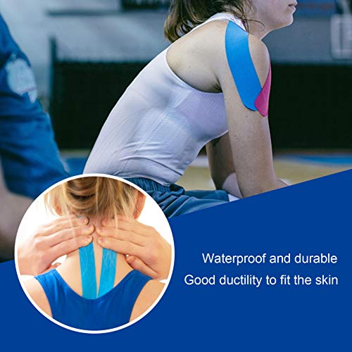 Cinta De Kinesiología Envoltorios Deportivos Rollo De 5 Cm X 5 M De Parches De Cinta Muscular Deportiva, Rollo De Cinta Para Articulaciones Musculares Parches Para Aliviar El Dolor De Rodilla, Tobillo