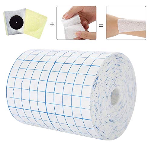 Cinta médica, cinta médica transpirable, cinta adhesiva vendaje no tejido para fijación vendaje elástico e impermeable para espalda hombros brazos muñecas muslos(El 10cm * 10m)