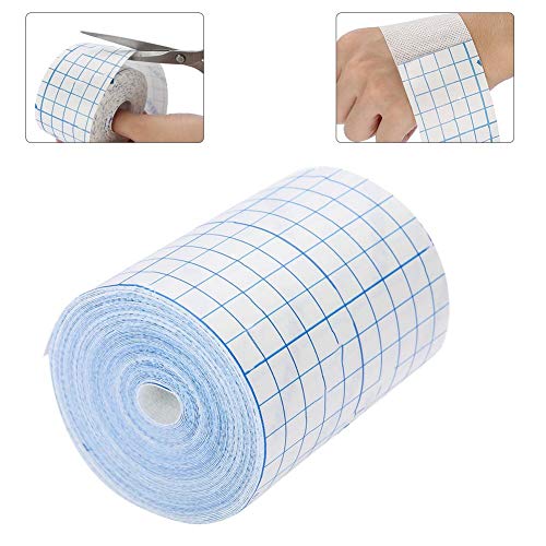 Cinta médica, cinta médica transpirable, cinta adhesiva vendaje no tejido para fijación vendaje elástico e impermeable para espalda hombros brazos muñecas muslos(El 10cm * 10m)