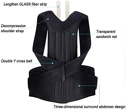 Cinturón de apoyo para la espalda relajante Corrección de postura ajustable altamente elástica Soporte trasero Conveniente cuello, hombro y alivio de la espalda superior y entrenamiento de postura