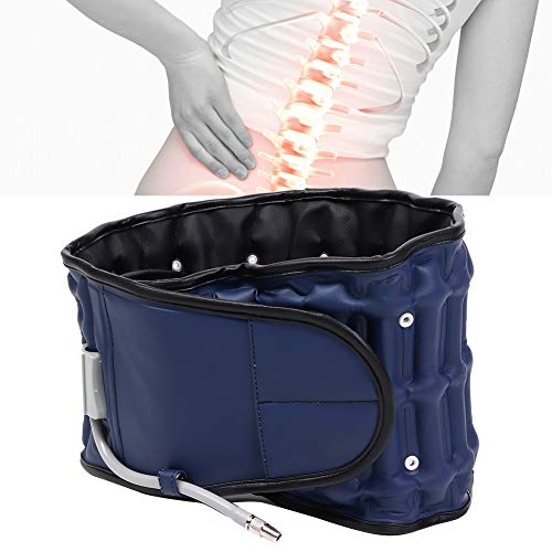 Cinturón De Descompresión, Cinturón De Descompresión De Espalda Dolor De Espalda, Soporte De Espalda Y Cinturon Descompresion Para Cinturones Lumbares Tracción Lumbar(Azul)