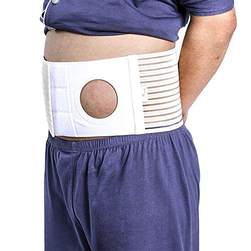 Cinturón de la cinturón de la ostomía Cinturón de la colostomía (agujero 3.14 ") Médico Stoma Support Ostomy Hernia Cinturón Hernia Cintura Abdomen Soporte Primer drenaje Estómago Carpeta Truss 805