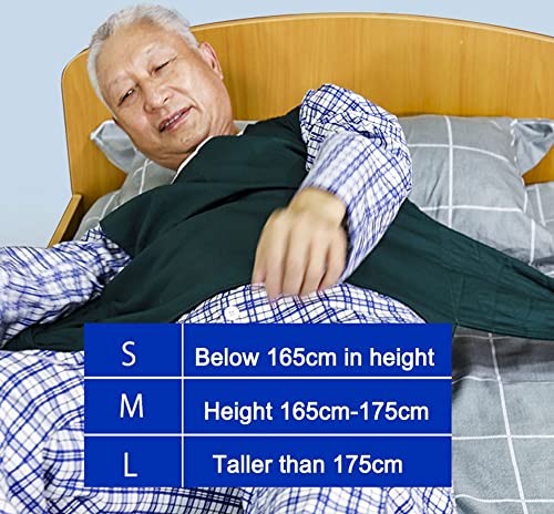 Cinturon de Seguridad para Ancianos - para Silla de Ruedas, Cinturón Sujeción Cama, Arnés Chaleco Correa Fija para Personas Mayores Paciente y Alzheimer (Tamaño : S)