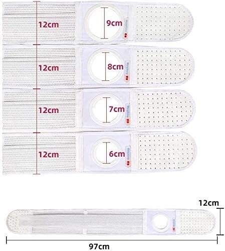 Cinturón elástico de estoma para cintura abdominal con apertura del estoma, cinturón de soporte de cintura de la carpeta abdominal, estoma cuidado hernia vendaje hernia cinturón hernia cinturón hernia