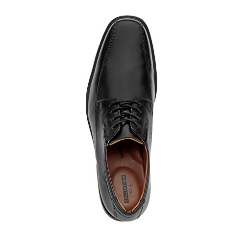 Clarks Tilden Walk, Zapatos de Cordones Derby Hombre, Negro (Black Leather-), 47 EU