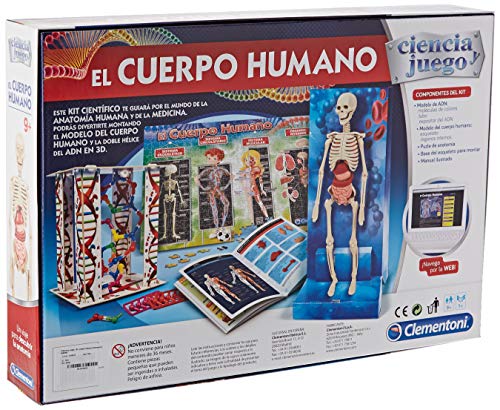 Clementoni-55089 - El cuerpo humano - juego científico a partir de 9 años